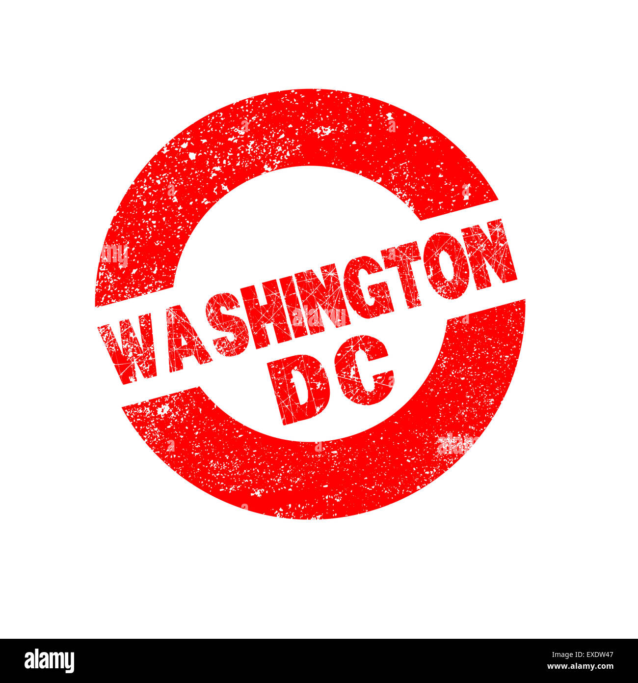 Ein Stempel Tinte mit dem Text Washington DC Stockfoto