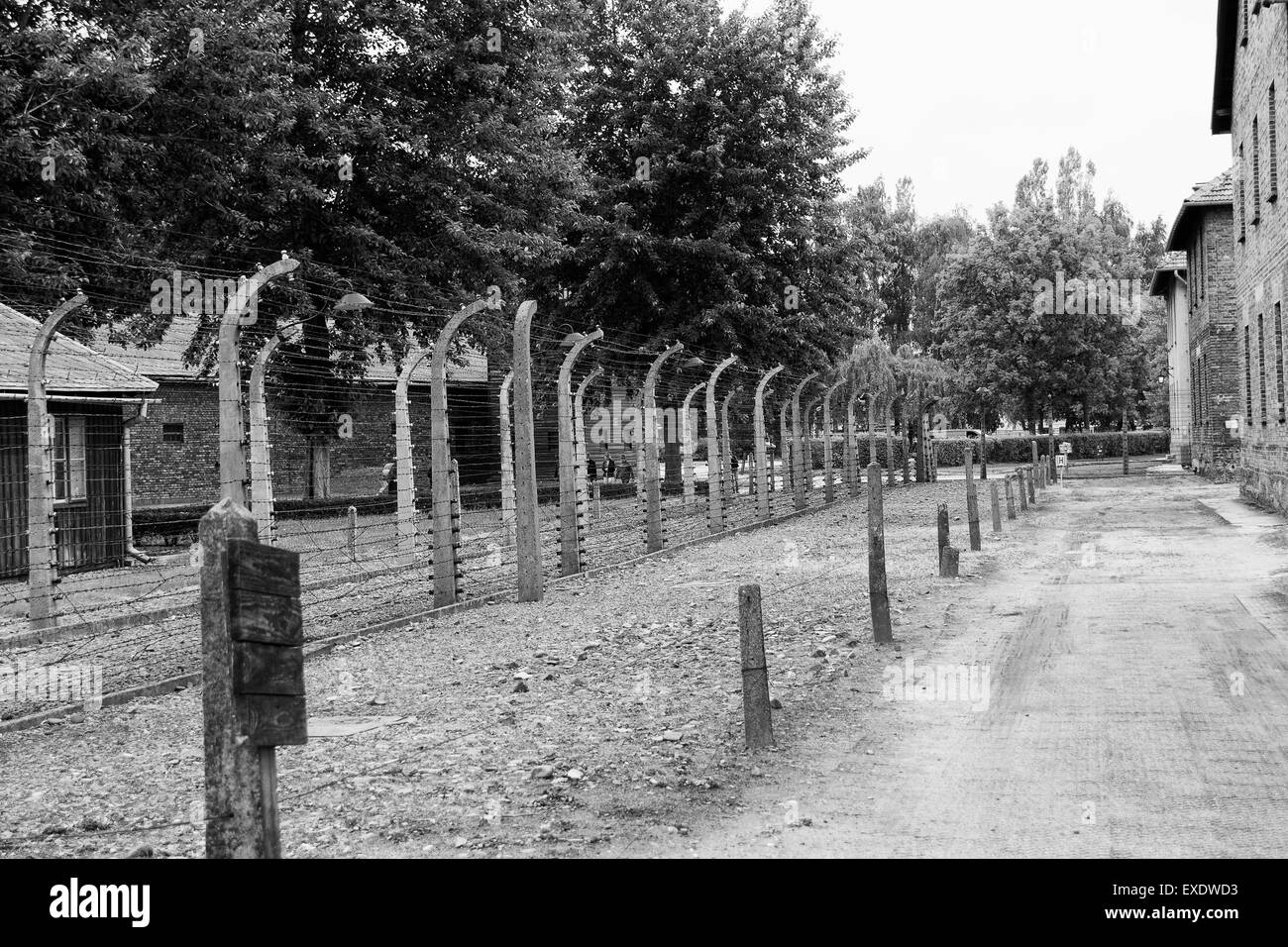 Szenen aus dem KZ Auschwitz, in der Nähe von Krakau, Polen Stockfoto