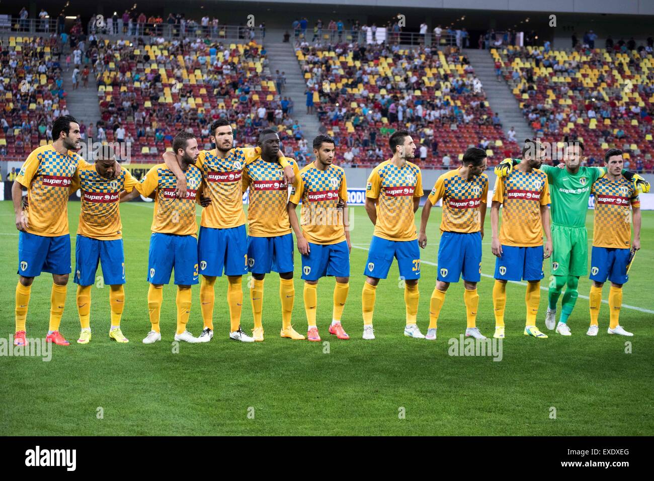 Nationalen Arena Bukarest Rumanien Rou 11 Juli 2015 Fc Petrolul Ploiesti Team Zu Beginn Der Fussball Liga Profesionista De Fotbal Rumanien Lpf Fc Steaua Bukarest Gegen Fc Petrolul Ploiesti Am National Arena Bukarest