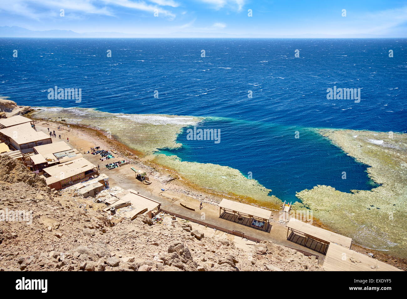 Blaues Loch, Dahab, Sinai, Rotes Meer, Ägypten Stockfoto