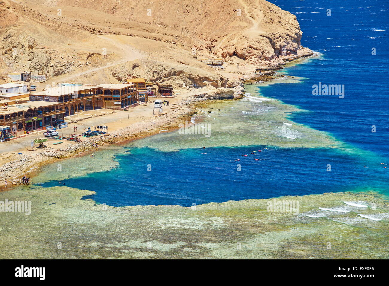 Blue Hole, Dahab, Rotes Meer, Ägypten Stockfoto
