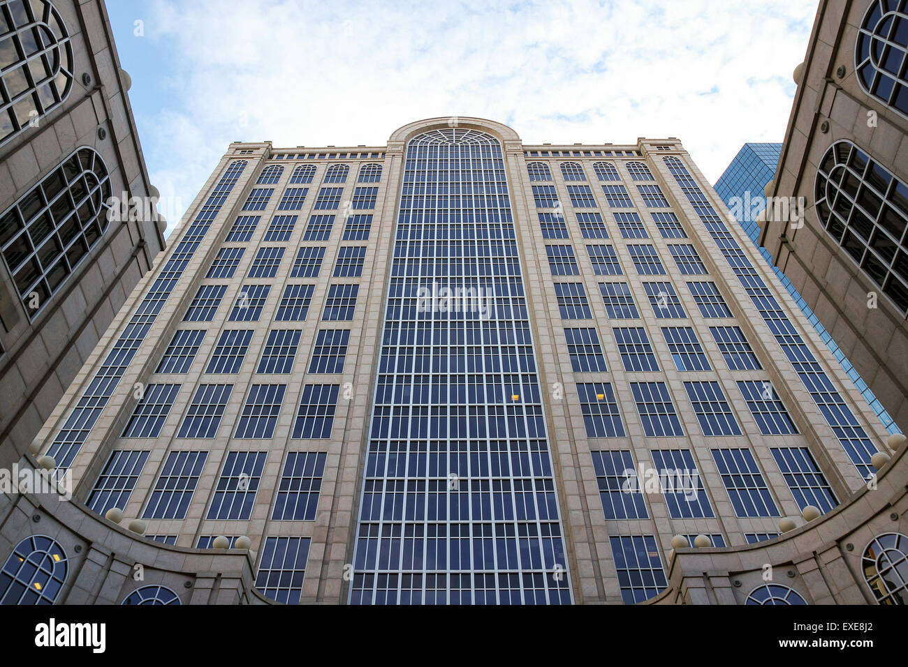 Fünfhundert Boylston, entworfen vom Architekten John Burgee und 1989 abgeschlossen. Boston, Massachusetts, Vereinigte Staaten Stockfoto