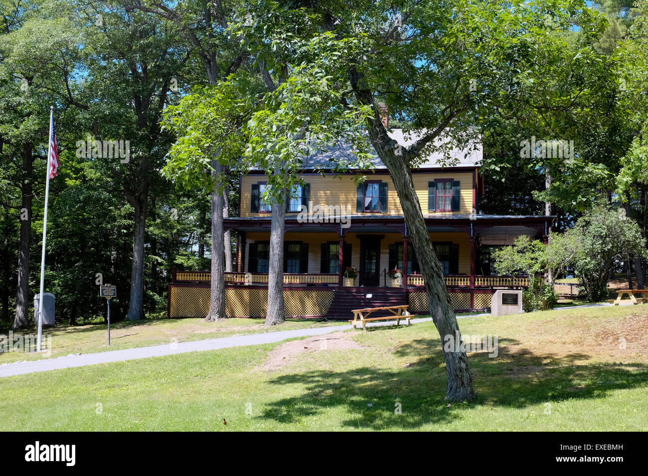 Grant Cottage Präsident Ulysses Grant letzte nach Hause In Mount McGregor, New York Stockfoto