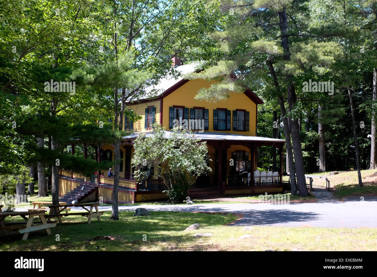 Grant es Cottage in Mount McGregor, New York.  Letzte Heimat von Präsident Ulysses Grant und wo er starb Stockfoto Grant es Cottage in Mount McGregor, New York.  Letzte Heimat von Präsident Ulysses Grant und wo er starb Stockfoto