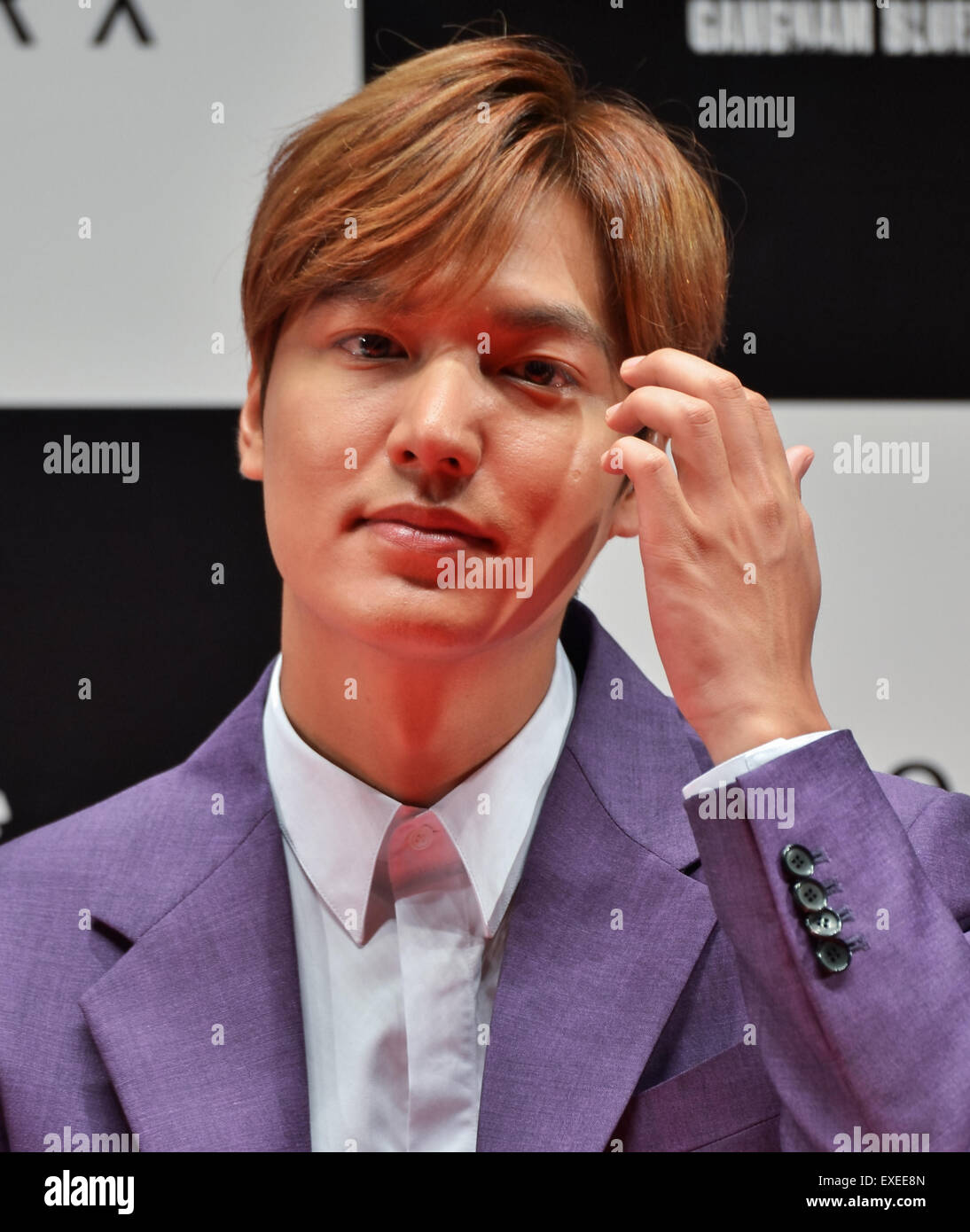 Lee Min-Ho, 12. Juli 2015, Tokio, Japan: Koreanische Schauspieler Lee Min-ho besucht der Japan-Premiere für seinen neuen Film "Gangnam Blues" im Pacifico Yokohama in der Präfektur Kanagawa, Japan am 12. Juli 2015. Dieser Film wird in Japan 17 Oktober geöffnet. Stockfoto