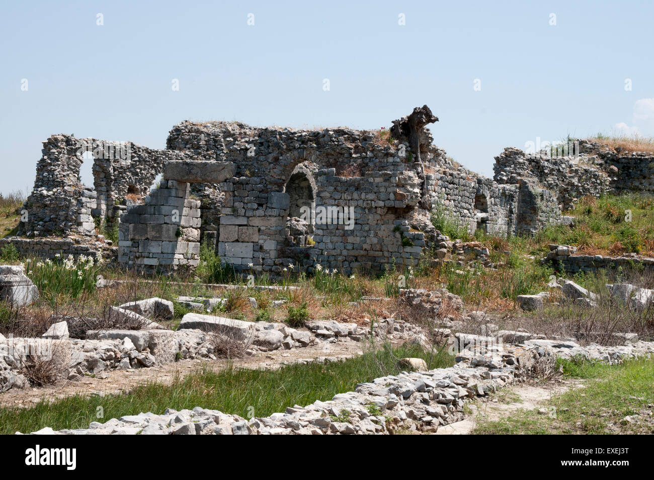 Milet war eine antike griechische Stadt, die aus dem 8. Jahrhundert v. Chr. im Westen heute Türkei floriert. Stockfoto