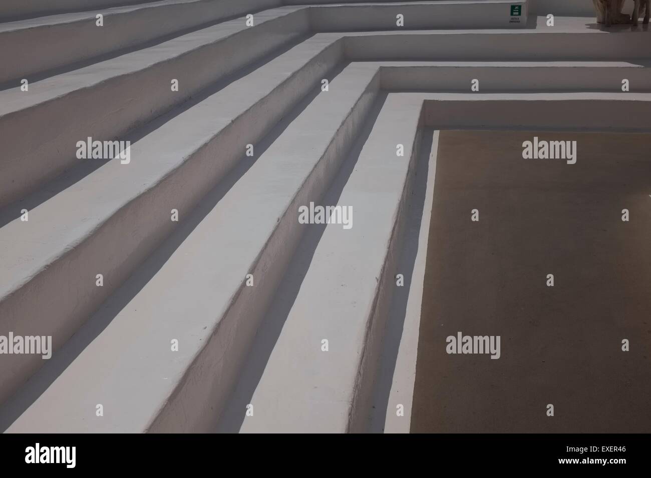 Wenige Schritte vor der Rezeption ein Hotel auf Panerea Stockfoto