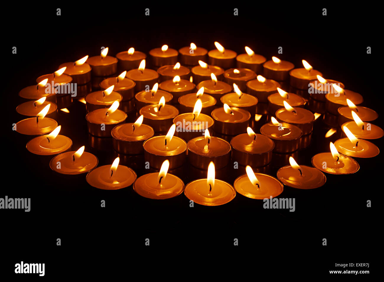 indische Diwali Festival Kerzen niemand Stockfoto