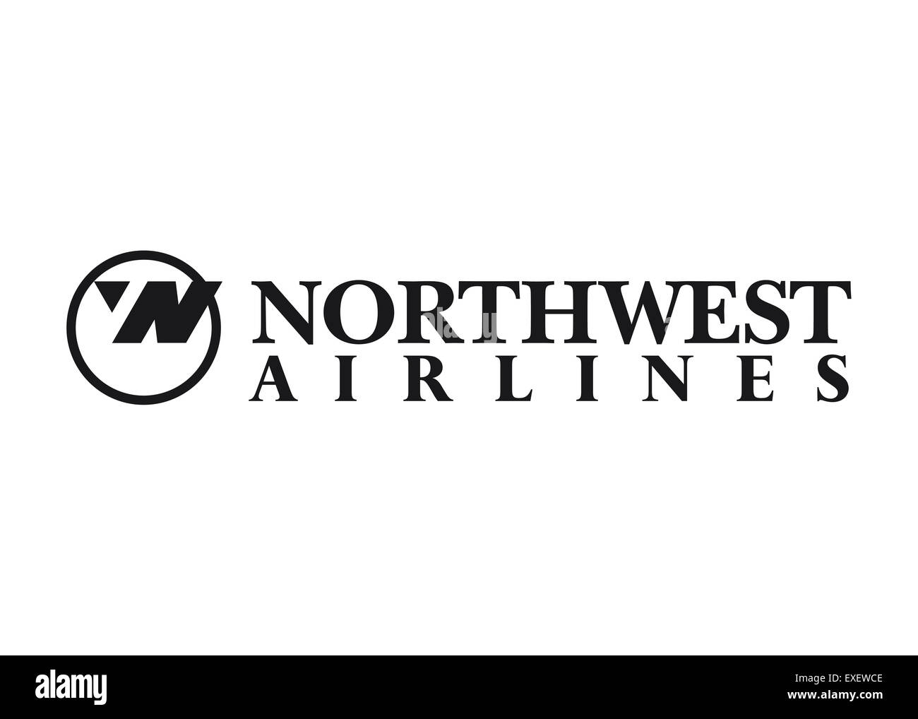 Northwest Airlines logo Symbol Fahne emblem Zeichen Stockfoto