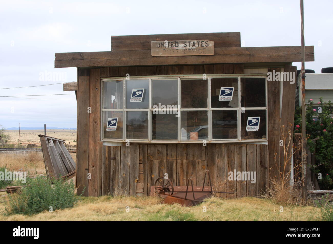 Verlassenen US Post von Route 66 in New Mexico USA Stockfoto