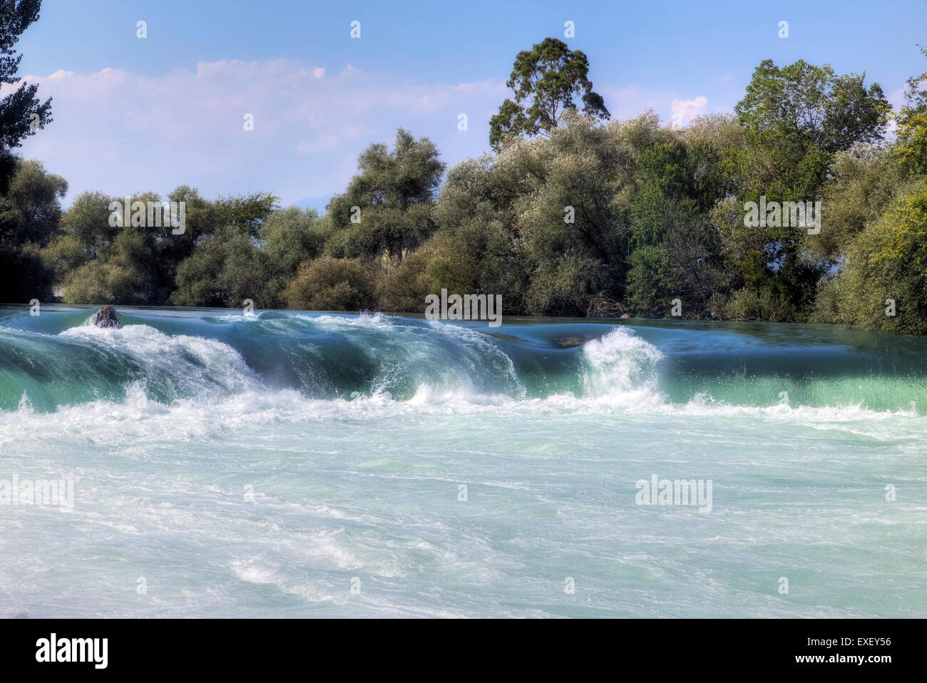 Manavgat, Side, Antalya, Manavgat Wasserfall, Pamphylien, Türkei Stockfoto