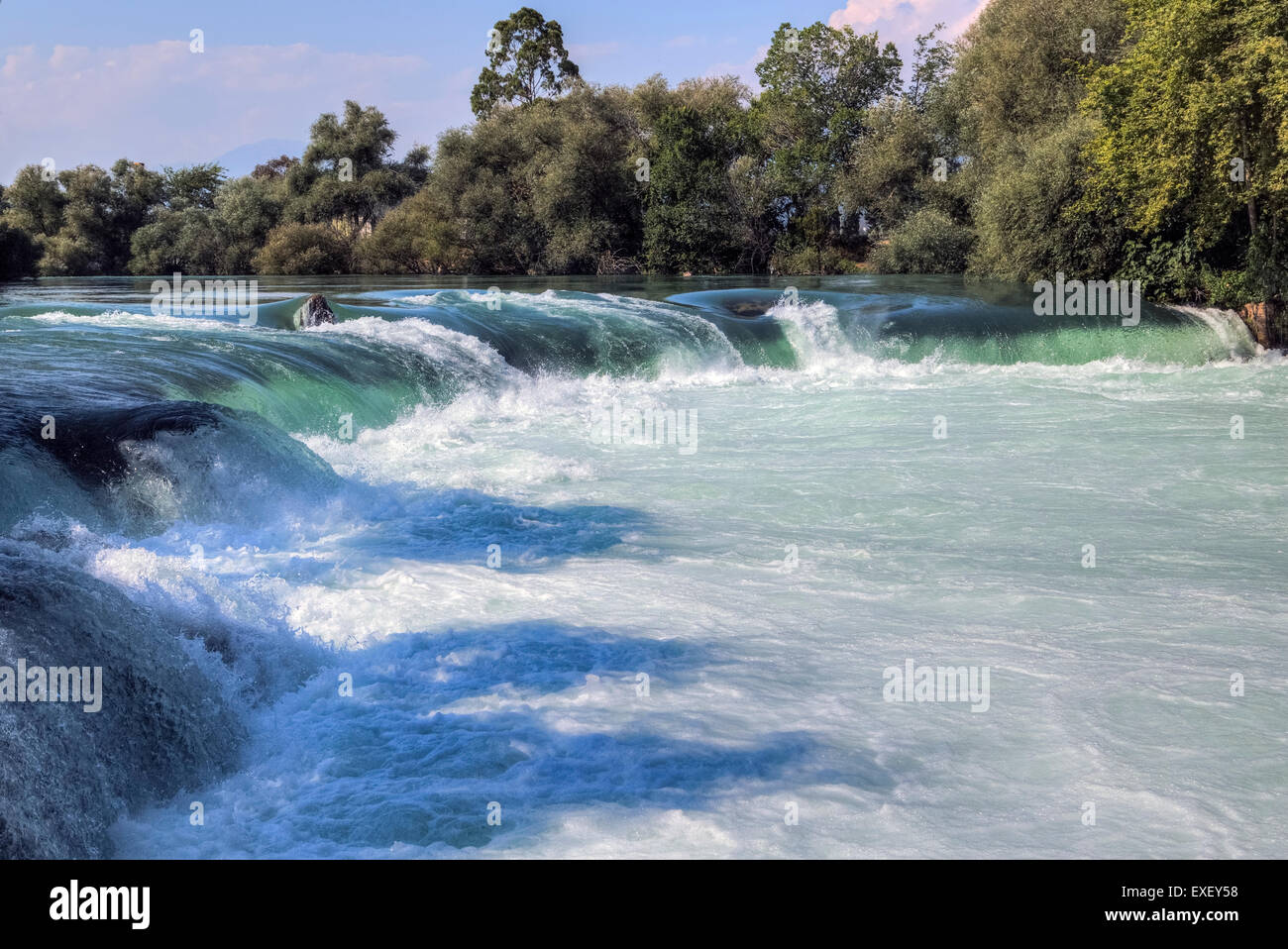 Manavgat, Side, Antalya, Manavgat Wasserfall, Pamphylien, Türkei Stockfoto