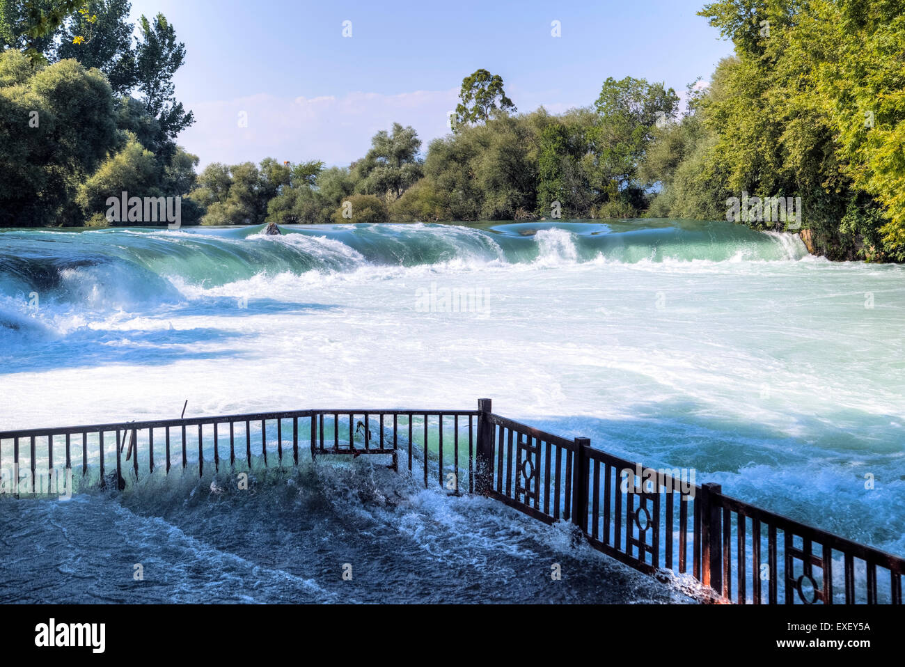 Manavgat, Side, Antalya, Manavgat Wasserfall, Pamphylien, Türkei Stockfoto