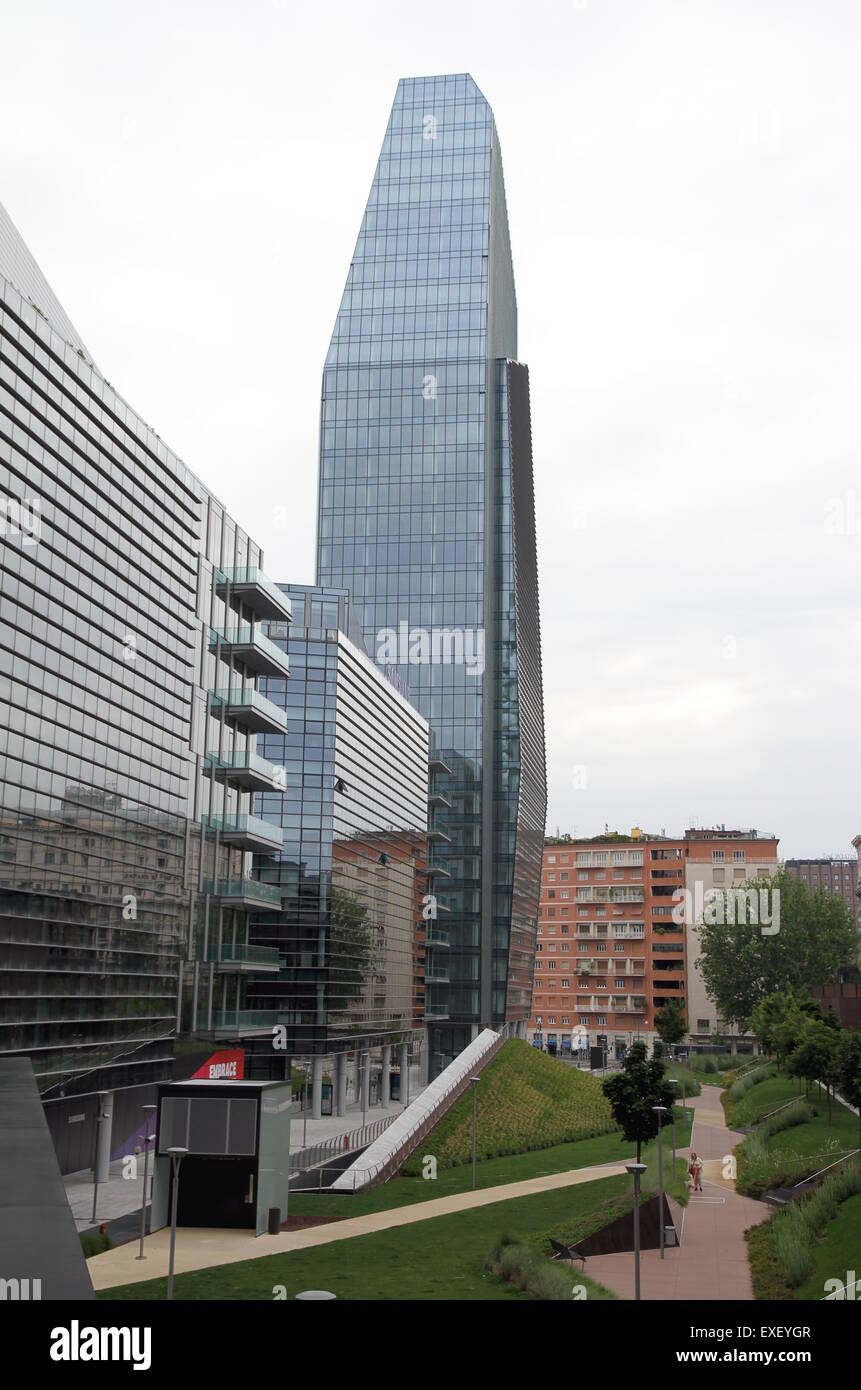 Neubauten der Porta Garibaldi in Mailand, Italien Stockfoto