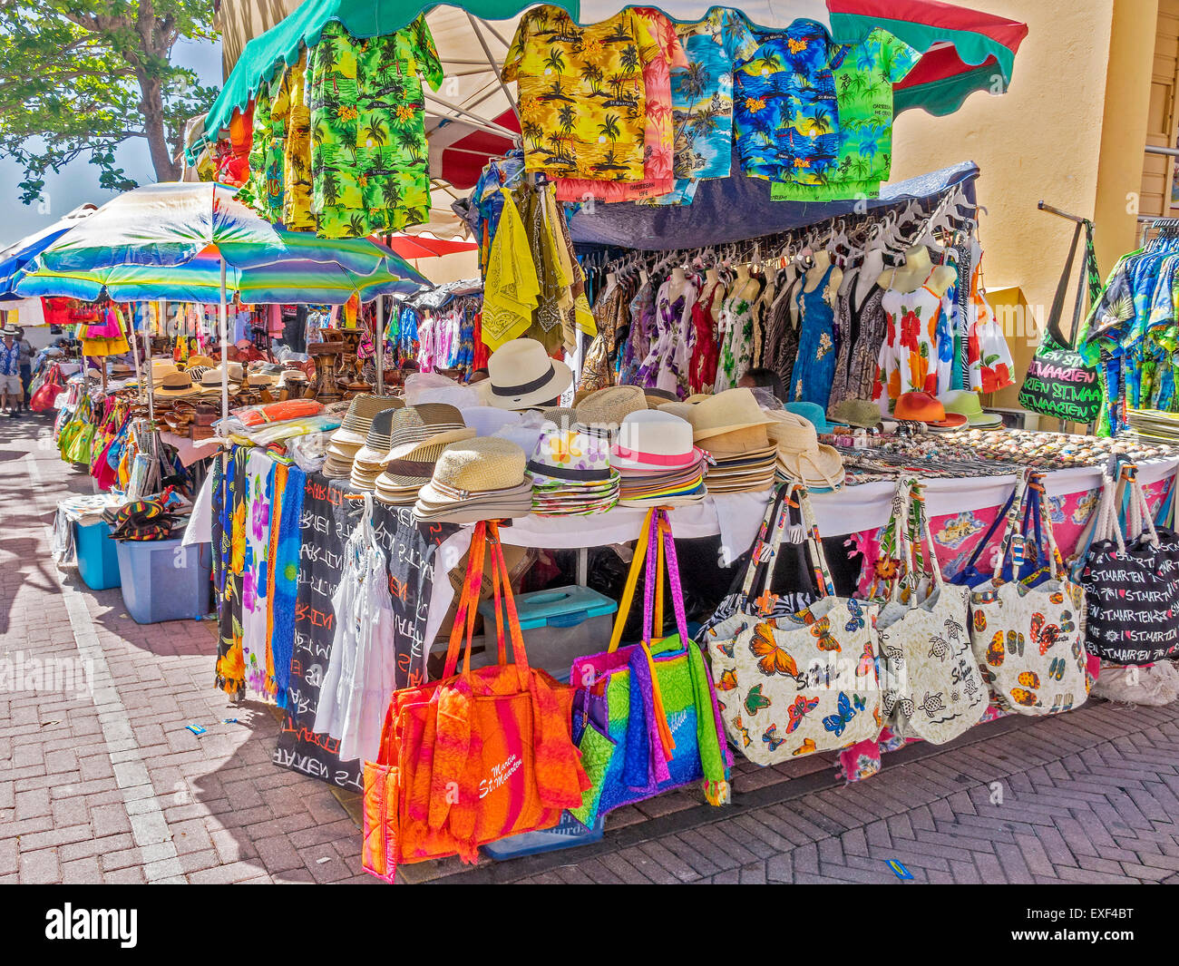 Freien Markt Philipsburg Saint Martin West Indies Stockfoto