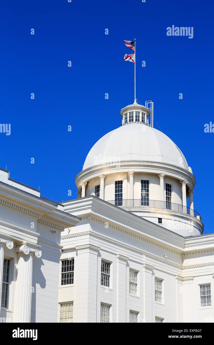 Kapitol von Alabama, Montgomery, Alabama, USA Stockfoto