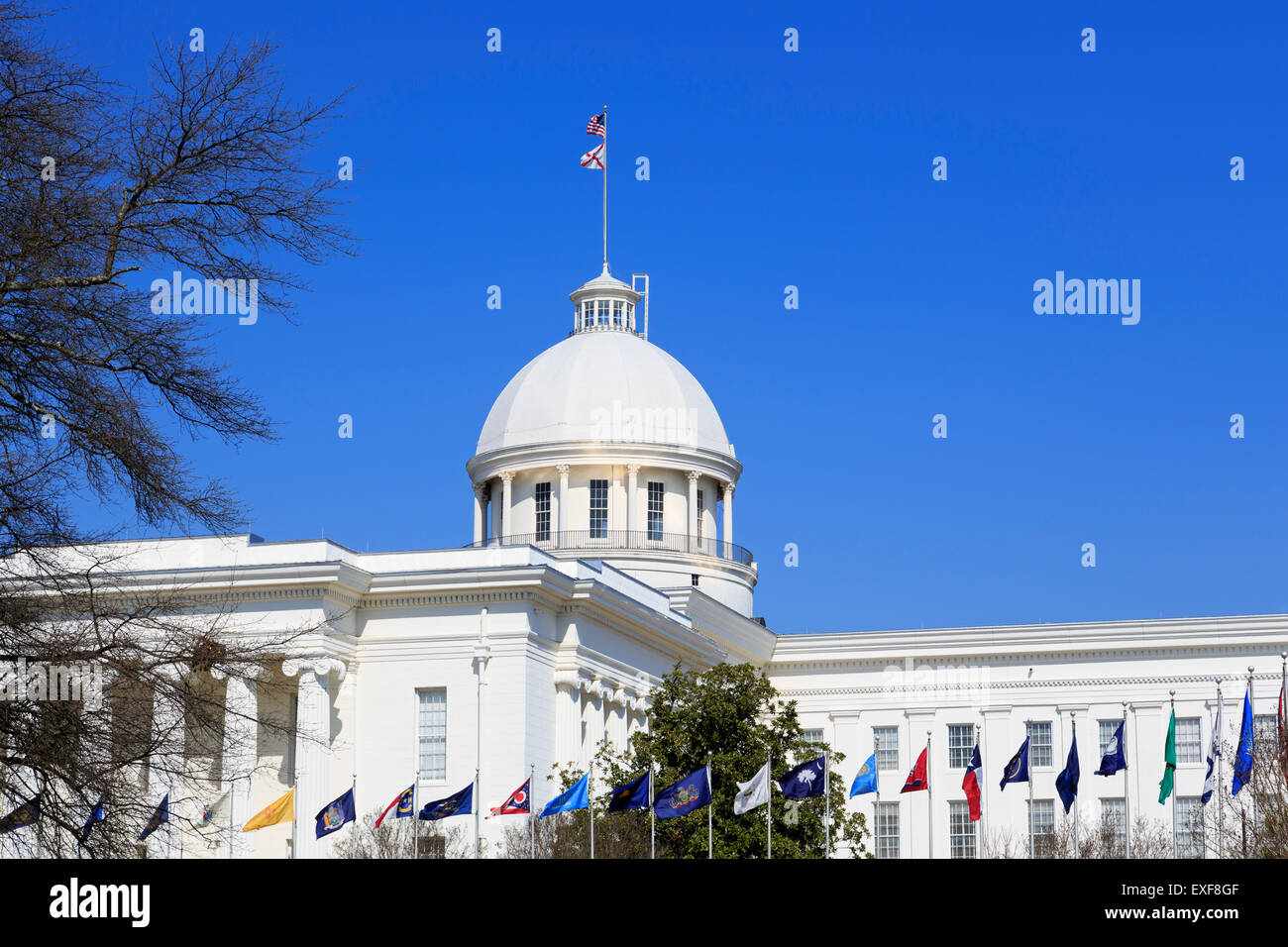 Kapitol von Alabama, Montgomery, Alabama, USA Stockfoto