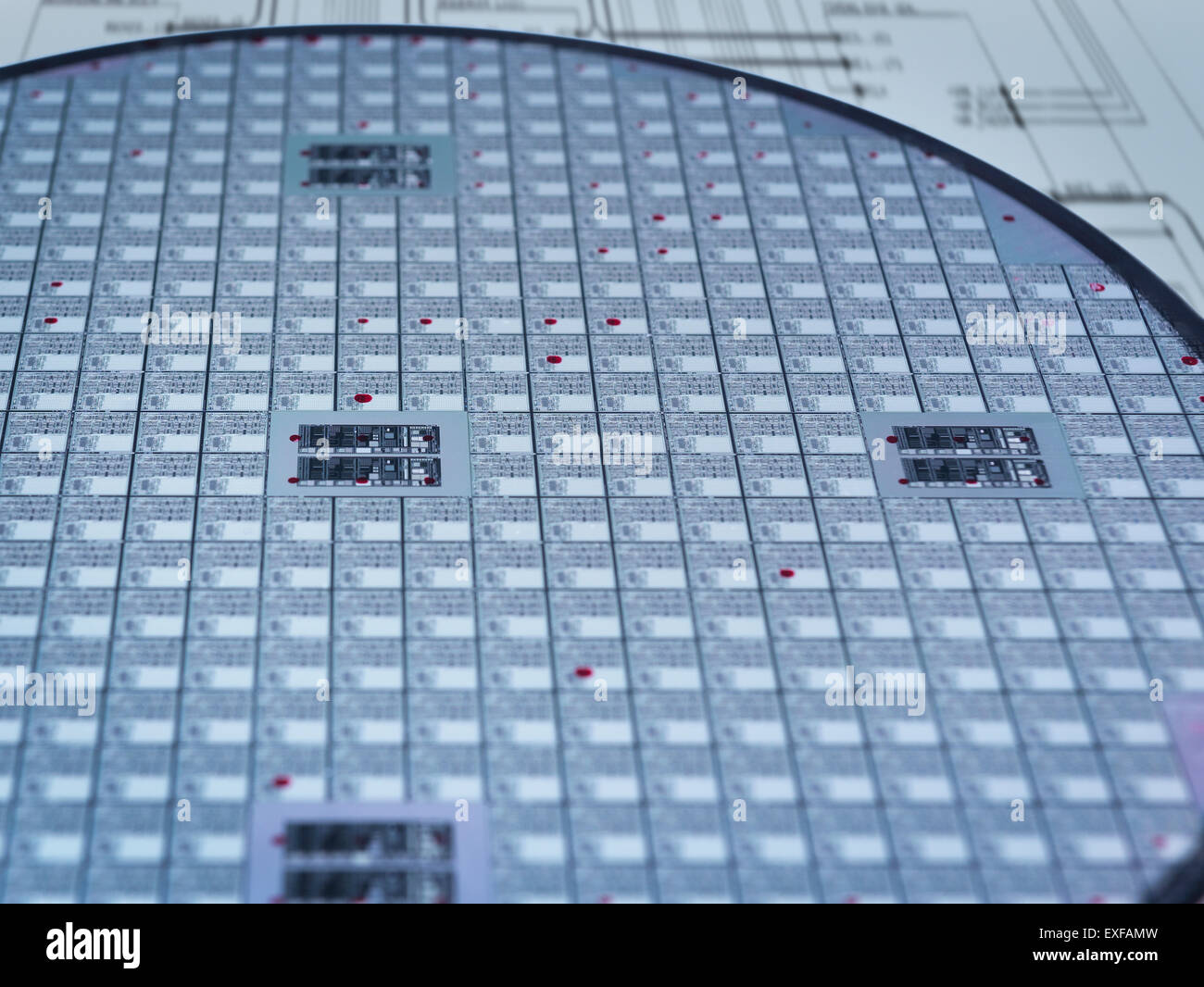 Detail Der Silizium Wafer Im Labor Stockfotografie Alamy