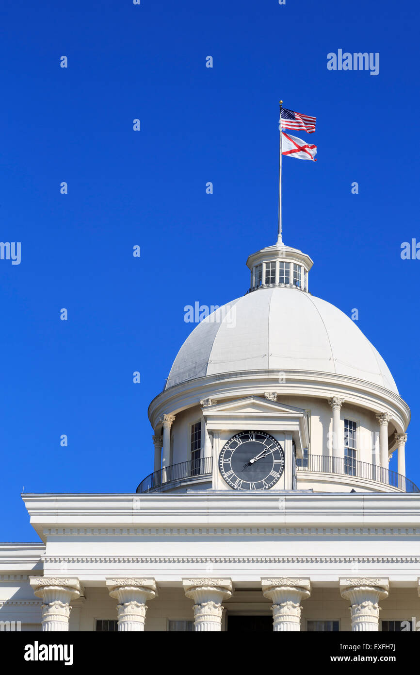 Kapitol von Alabama, Montgomery, Alabama, USA Stockfoto