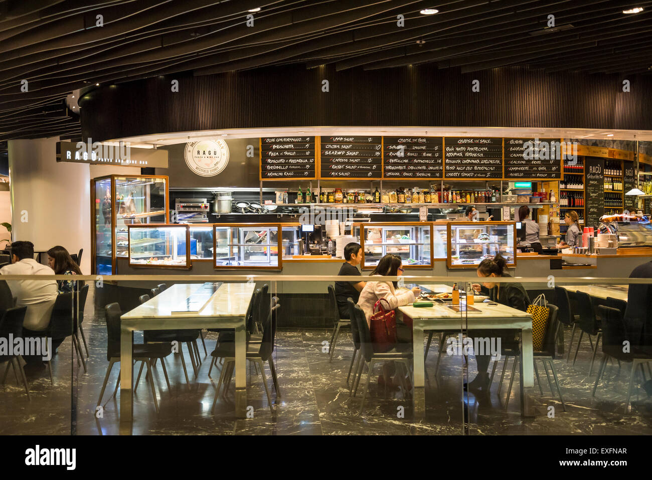 Westfield Sydney shopping Centre, Food-Court, Restaurant, Sydney, Australien Stockfoto