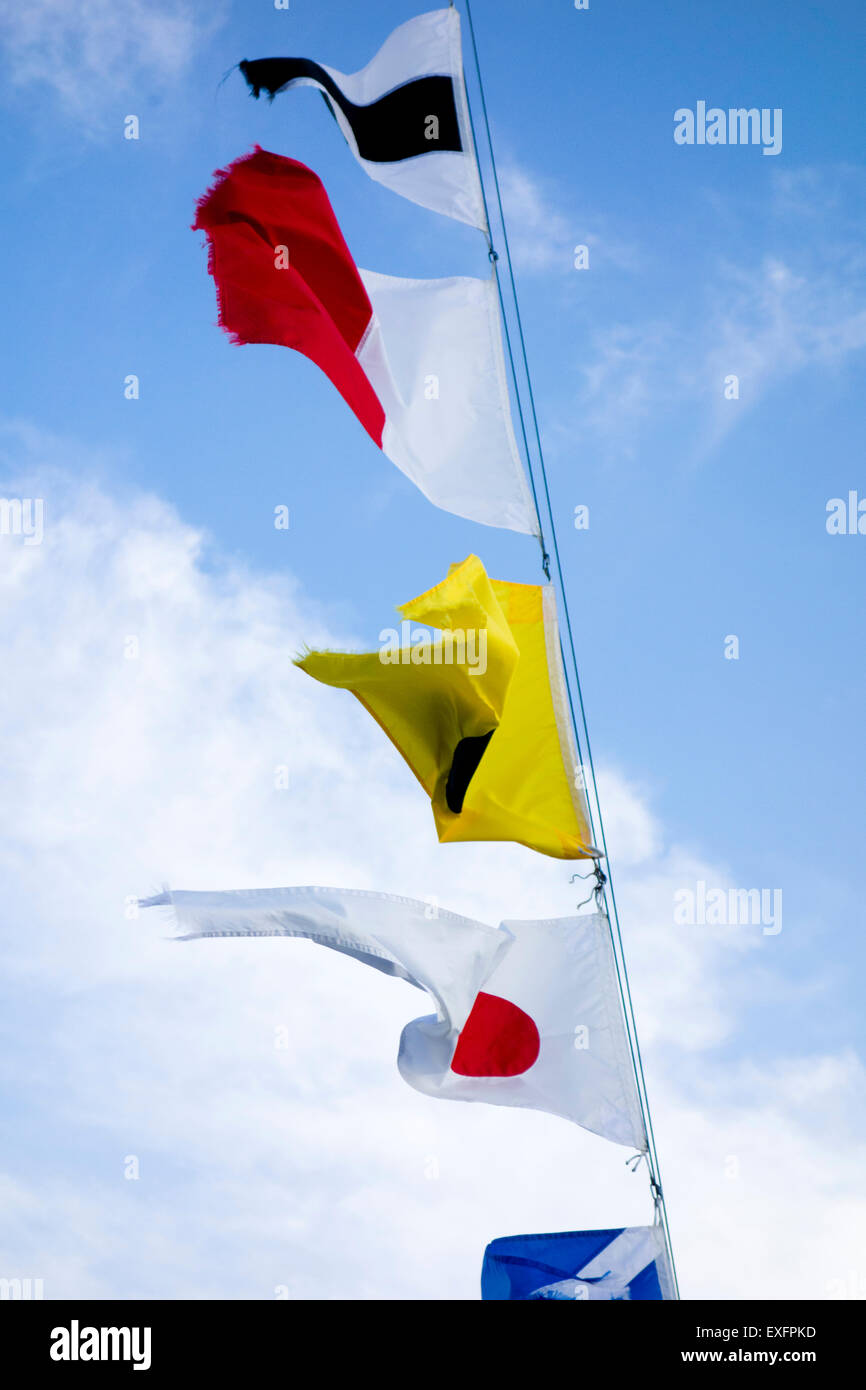 40 Stück Marine Signalflaggen Set - Internationale Code Flaggen Für Boot & Maritime Deko