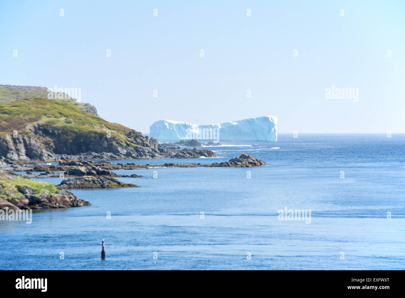 Ein Eisberg vor der Küste von Neufundland. Stockfoto