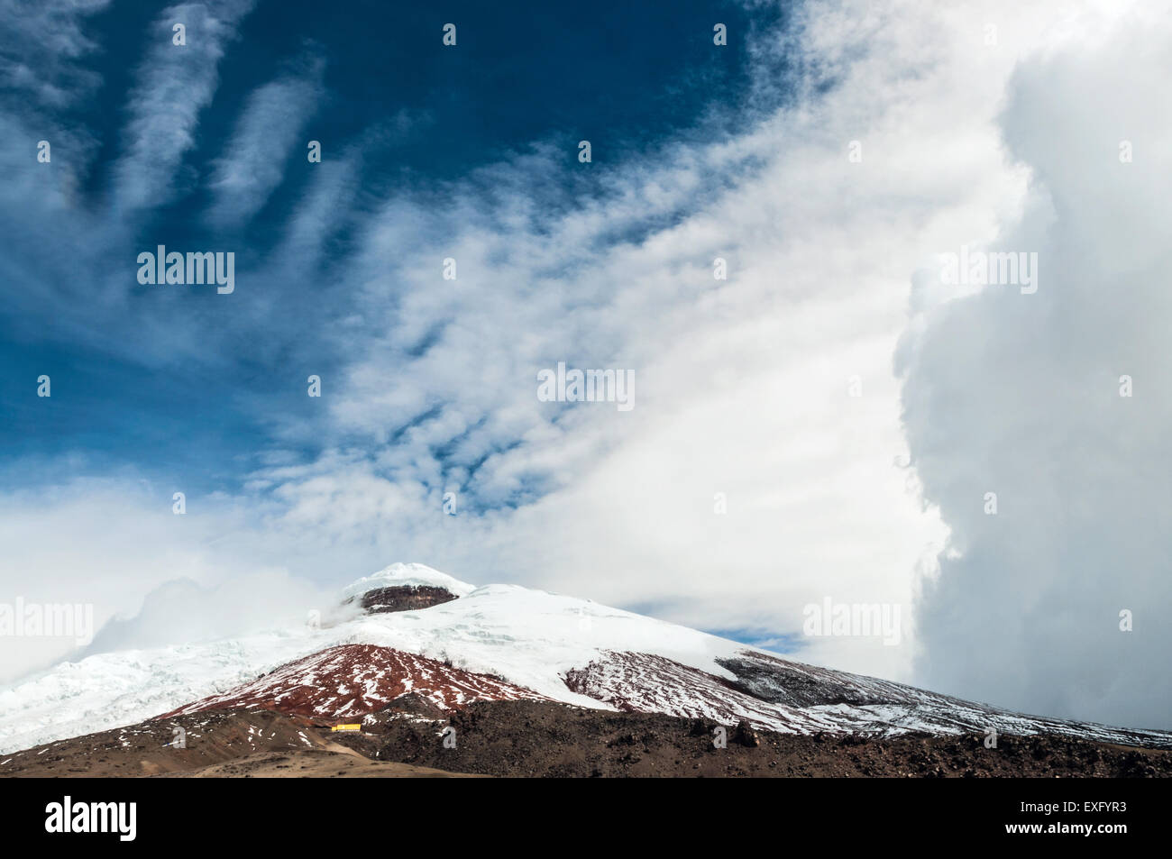 Cotopaxi Vulkan über das Plateau, Anden-Hochland von Ecuador, Südamerika Stockfoto