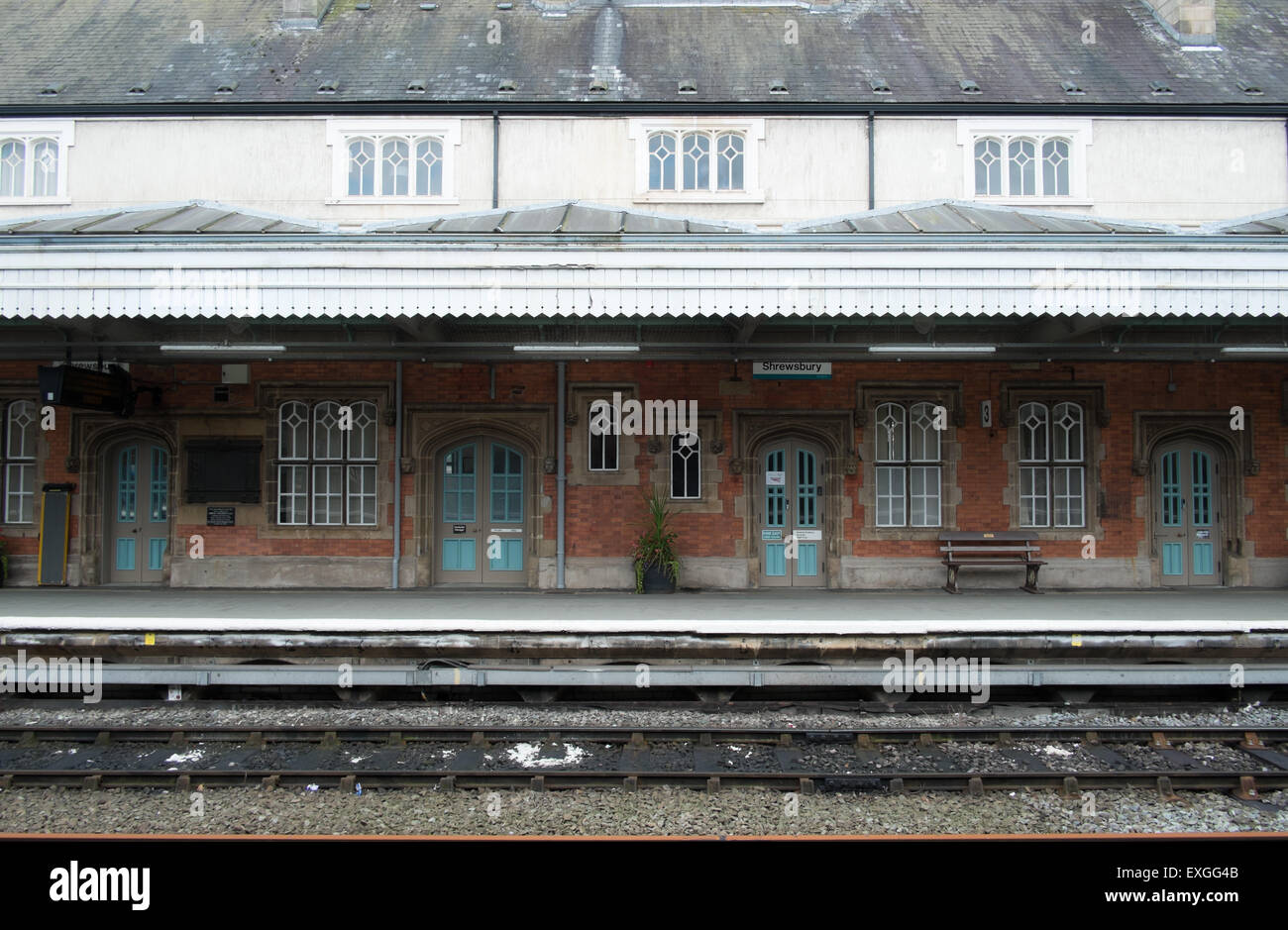 Shrewsbury Bahnhof Stockfoto