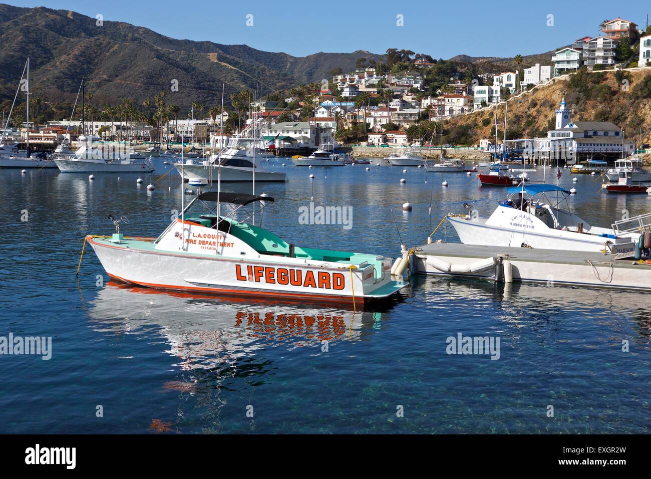 Avalon-Hafen. Stockfoto