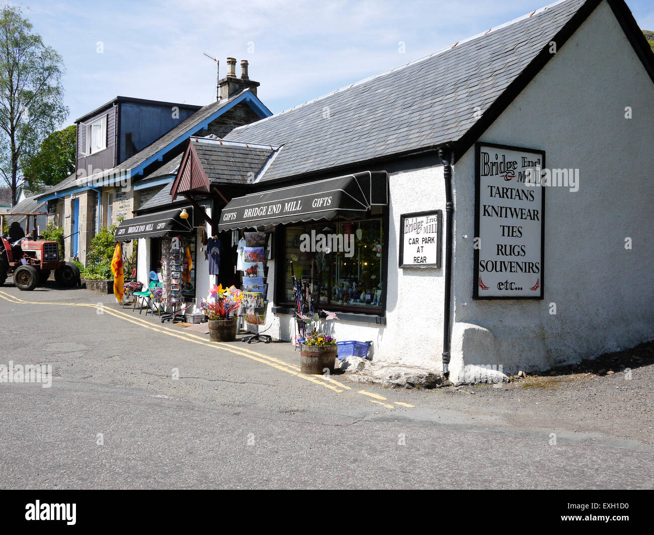 Killin Dorf Geschenk Shop, Perthshire, Schottland, UK. Stockfoto
