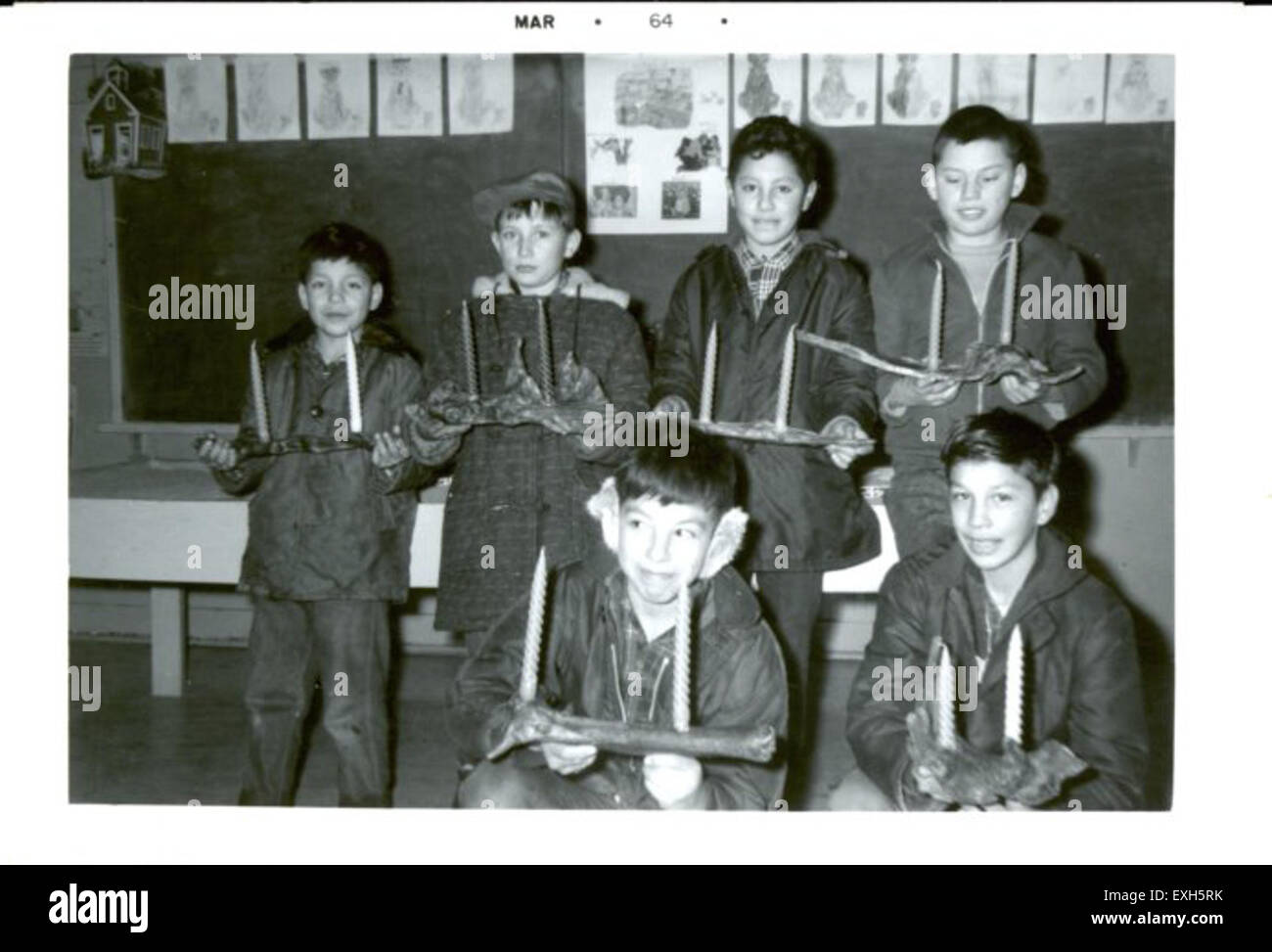 Boys Club Handwerk In Marlboro, Alberta Stockfoto