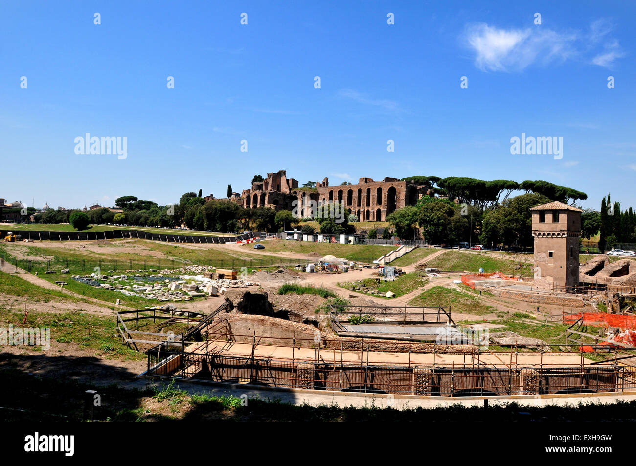 Circus Maximus, Rom. Bild von Paul Heyes, Dienstag, 2. Juni 2015. Stockfoto