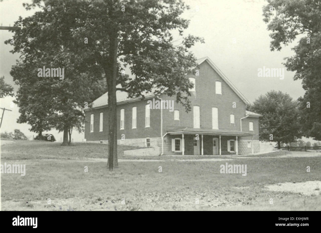 Die Millers Mennonite Church ist eine wichtige Institution in der mennonitischen Gemeinde. Die Kirche spielt eine wichtige Rolle im religiösen Leben und in der Praxis der Gemeinschaft und hebt den mennonitischen Glauben und seine historische Bedeutung in der lokalen Gesellschaft hervor. Stockfoto