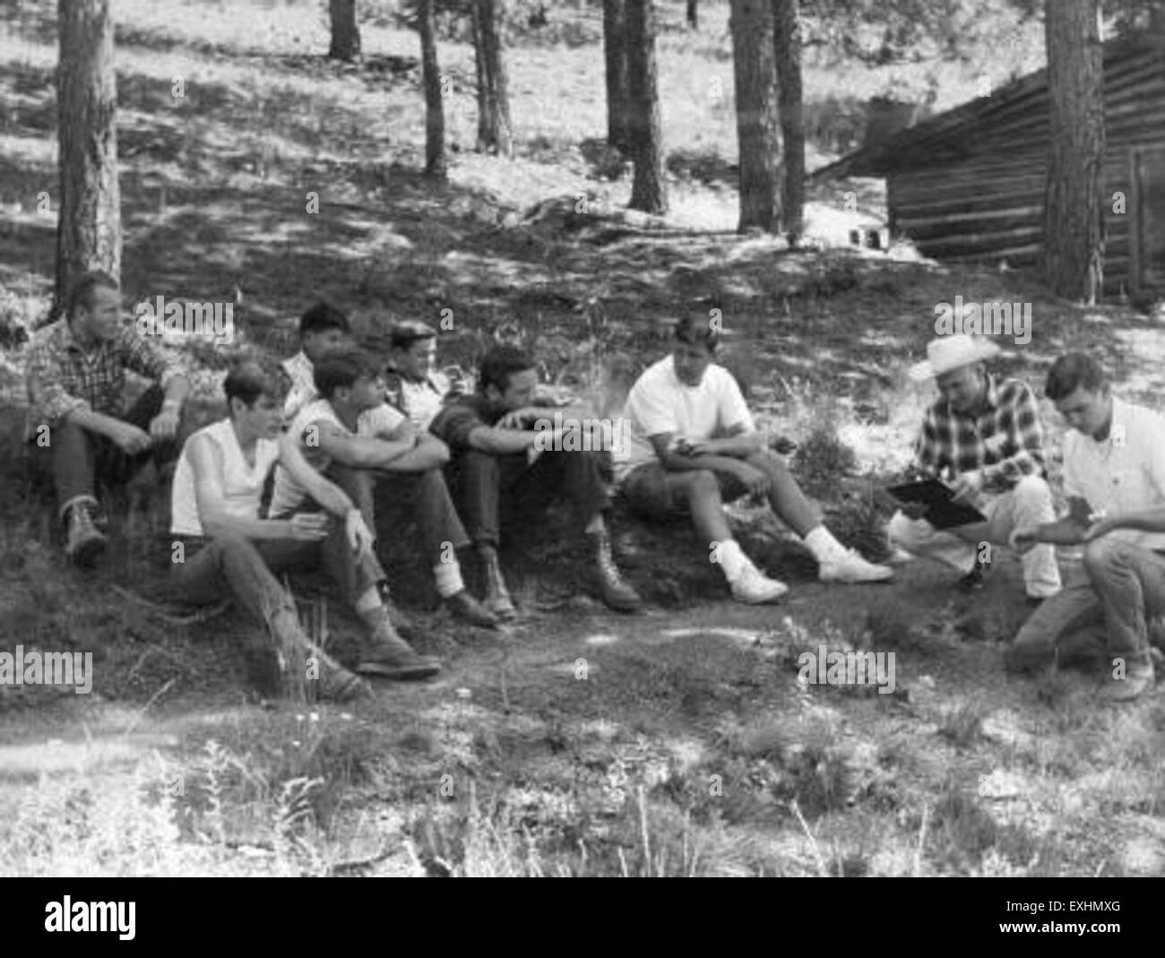 Planung camping-Ausflug 1 Stockfoto