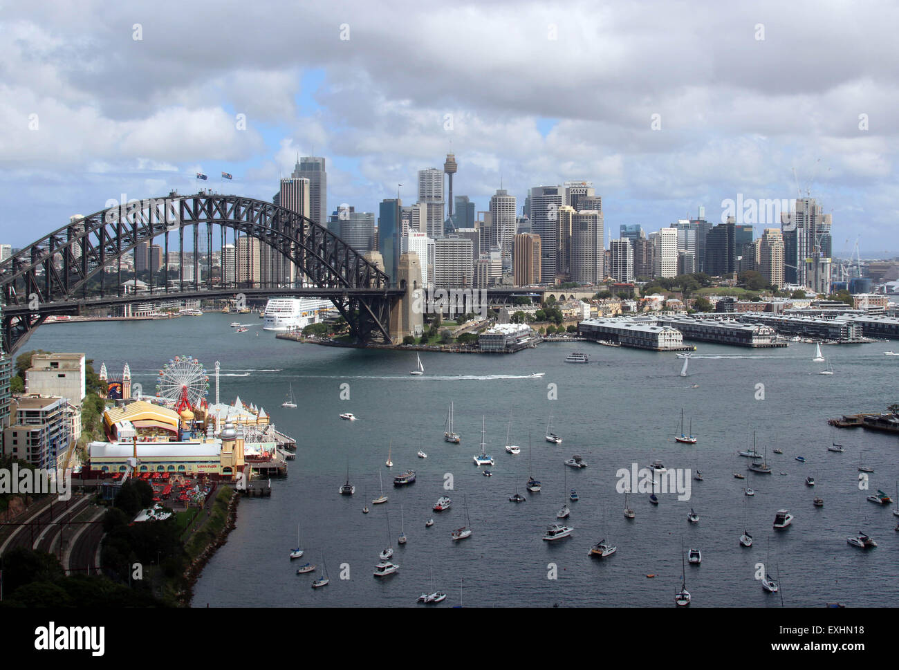 Sydney Harbour Bridge Port Jackson Australien Stockfoto
