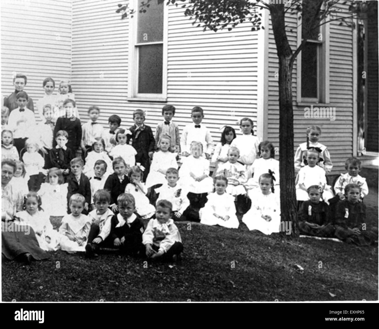 Zweite Ansicht der Prairie St Sonntagsschule 1905 Stockfoto