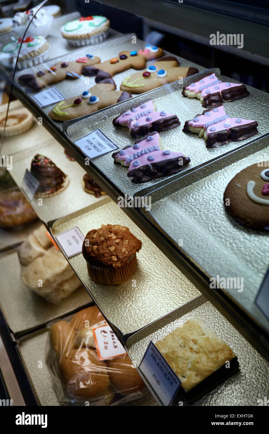 Kuchen zum Verkauf Stockfoto