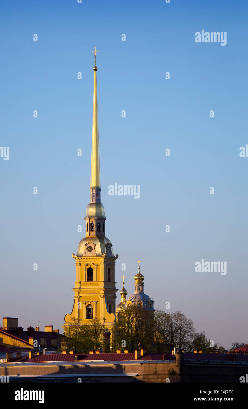Russland. Petersburg. Peter und Paul Fortress Spike. Stockfoto