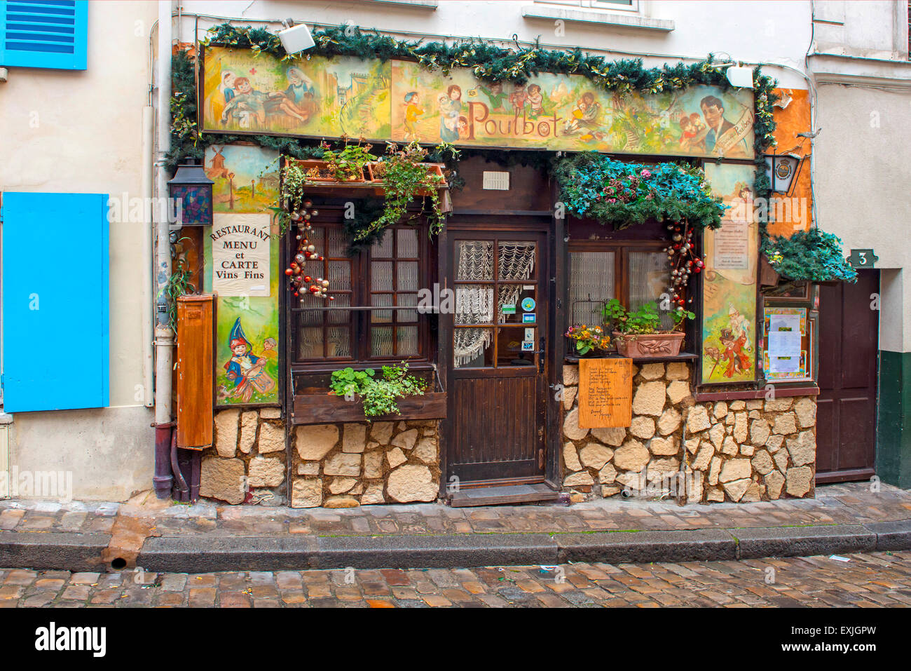 Restaurant, Paris Frankreich Stockfoto