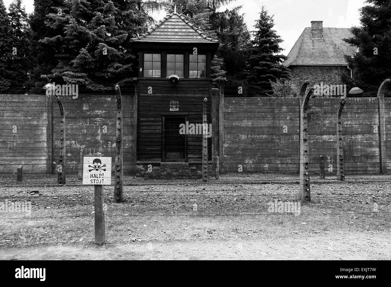 KZ Auschwitz in der Nähe von Krakau, Polen Stockfoto