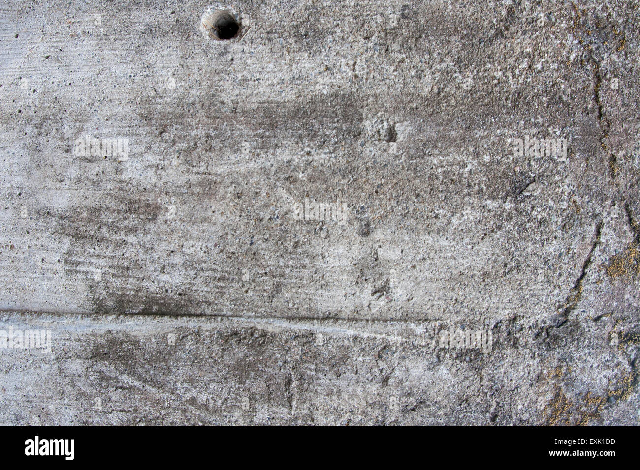 Flache Betonoberfläche. Stockfoto