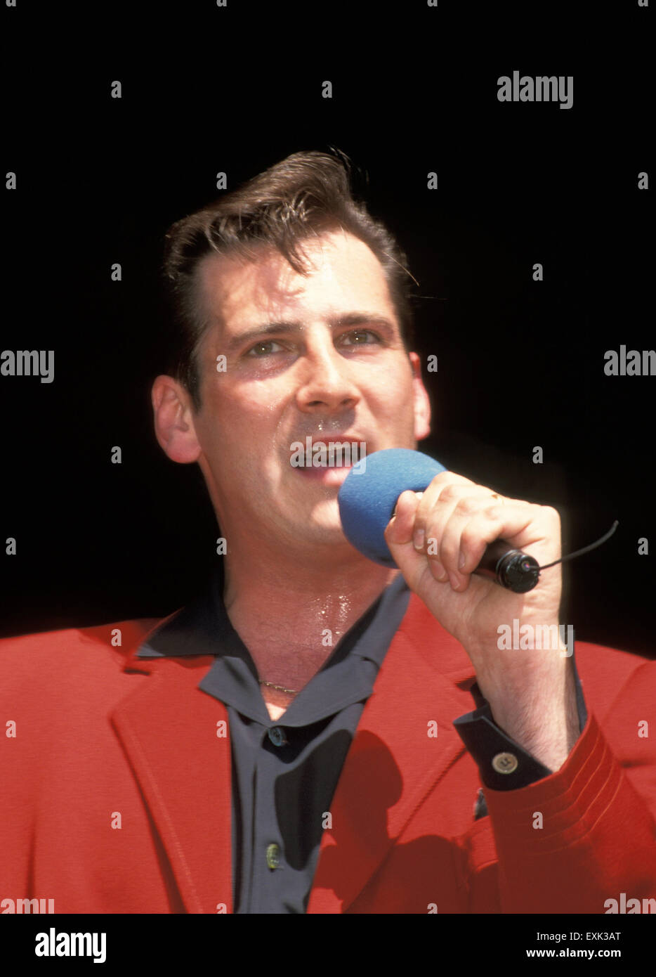 SPANDAU BALLET UK-pop-Gruppe mit Tony Hadley über 1986 Stockfoto