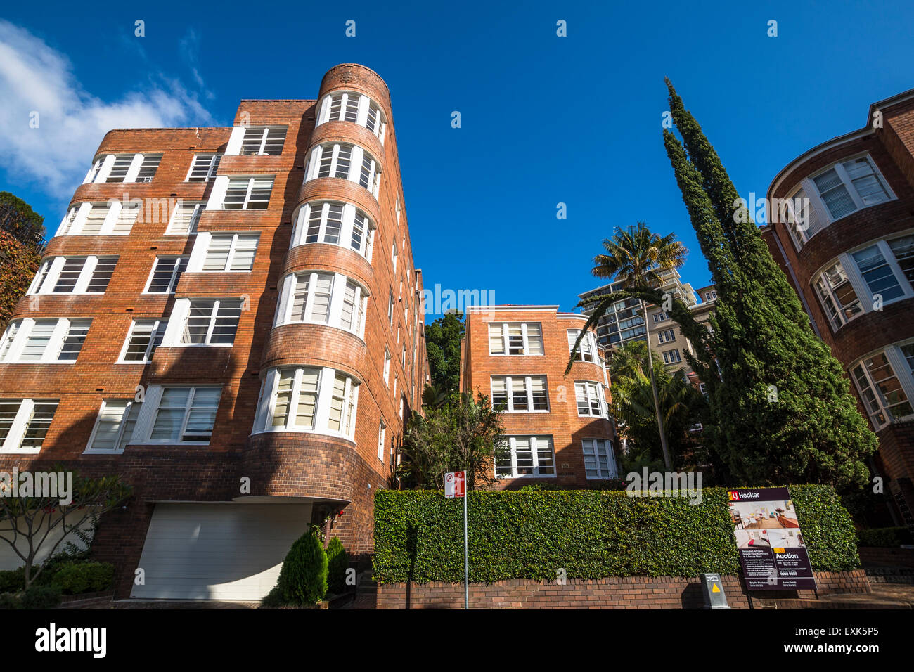 Apartment Block, Potts Point, Sydney, Australien Stockfoto