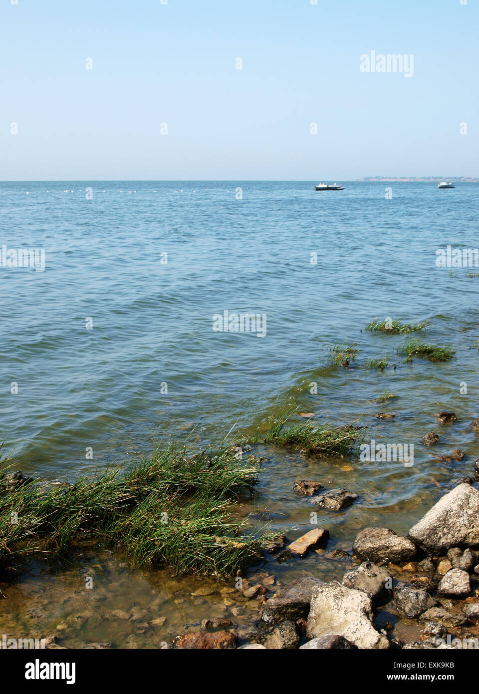 Taganroger Golf im Asowschen Meer nahe der Stadt Taganrog, Russland Stockfoto