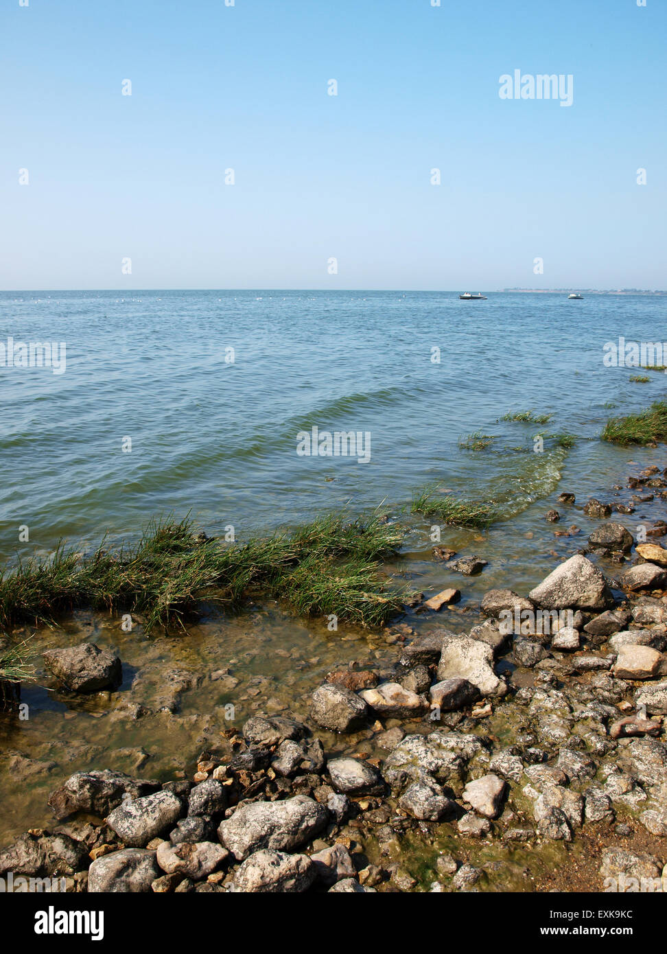 Taganroger Golf im Asowschen Meer nahe der Stadt Taganrog, Russland Stockfoto