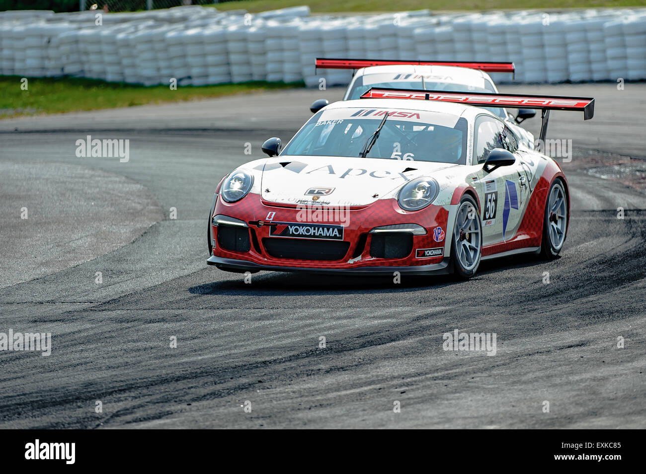 Bowmanville, CAN., 12. Juli 2015 - beim Mobil 1 SportsCar Grand Prix im Canadian Tire Motorsport Park - Mosport in Bowmanville, Kanada am 12. Juli 2015. Stockfoto