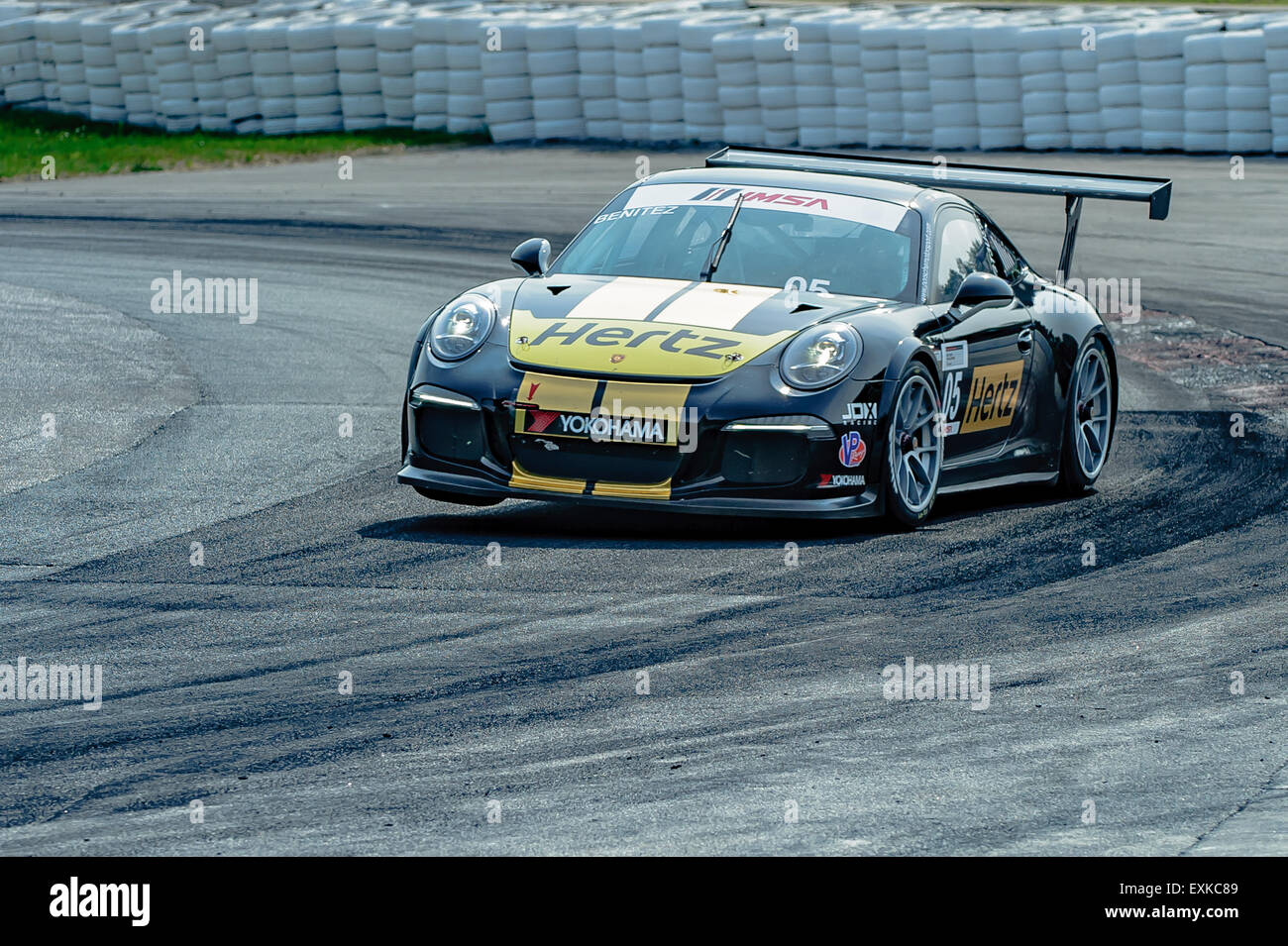 Bowmanville, CAN., 12. Juli 2015 - beim Mobil 1 SportsCar Grand Prix im Canadian Tire Motorsport Park - Mosport in Bowmanville, Kanada am 12. Juli 2015. Stockfoto