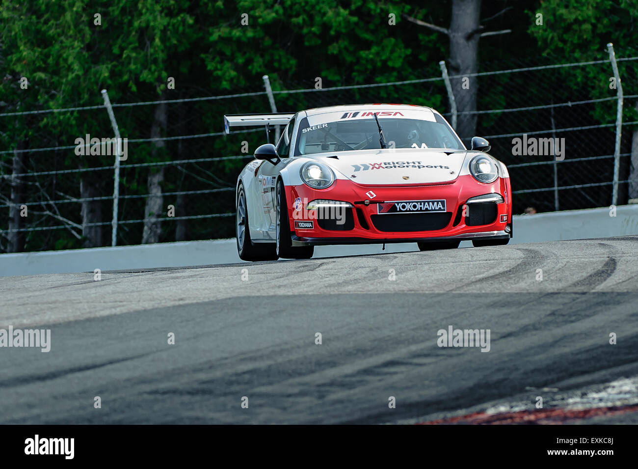 Bowmanville, CAN., 12. Juli 2015 - beim Mobil 1 SportsCar Grand Prix im Canadian Tire Motorsport Park - Mosport in Bowmanville, Kanada am 12. Juli 2015. Stockfoto