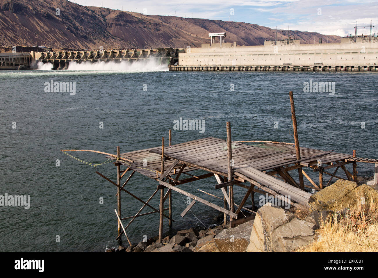 Native American Fishing Plattform, John DayStaudamm am Columbia River