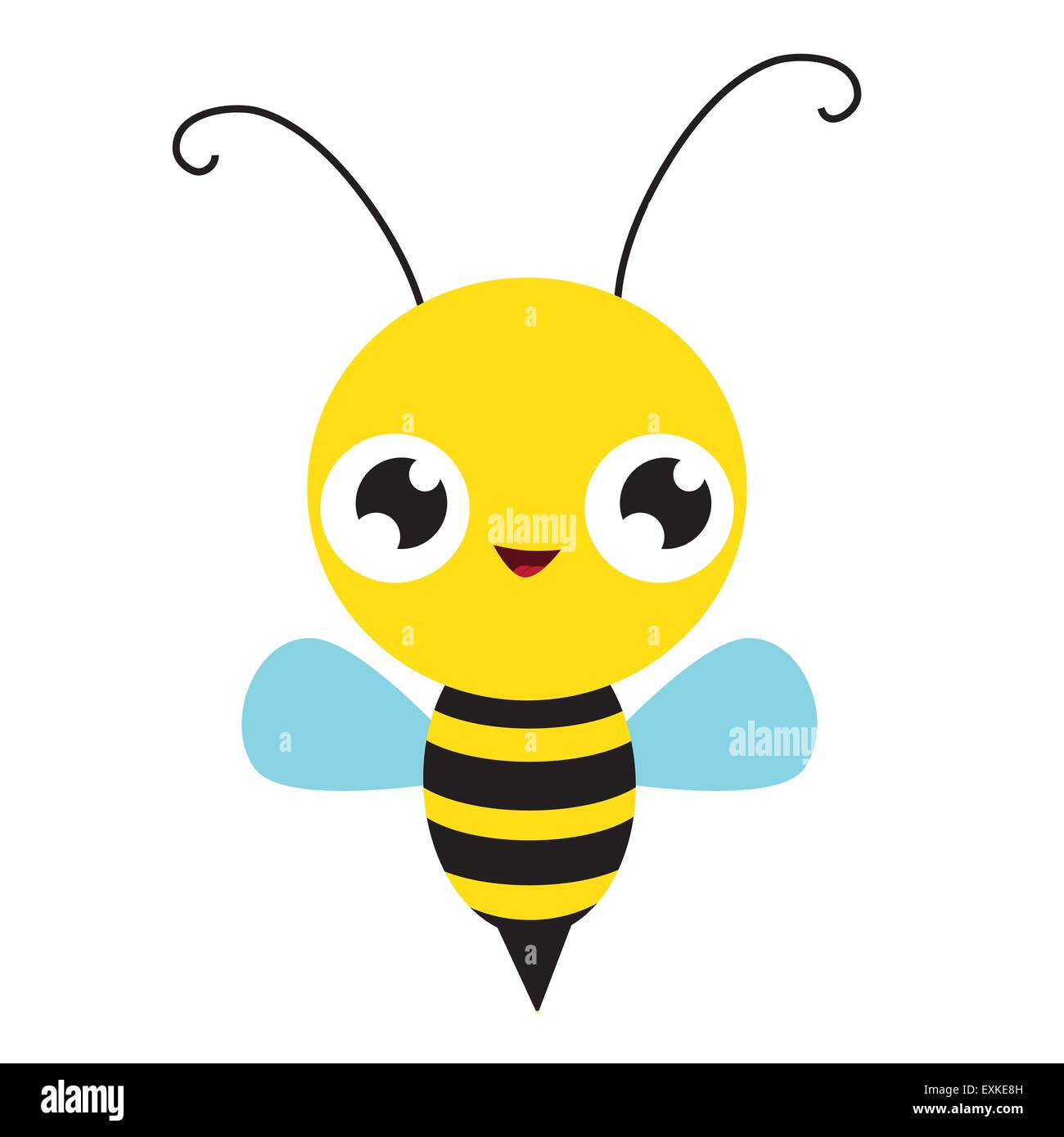 Insekt Biene Bunt Suss Lustig Cartoon Illustration Isoliert Vektor Stock Vektorgrafik Alamy